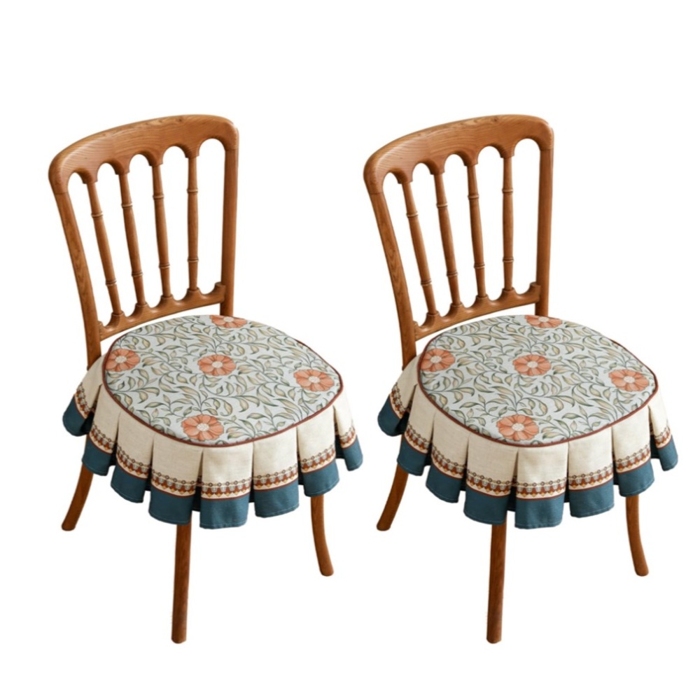 Patdrea ‘Wensel’ Floral Patterned Chair Seat Cushion Covers - Set of 2